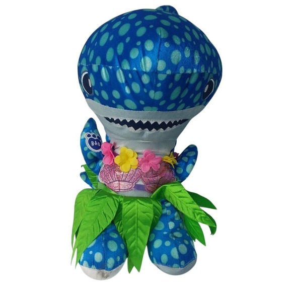 Build-A-Bear Shark Week Plush Hula Outfit Stuffed‎ Animal Toy Blue BAB - Picture 15 of 15